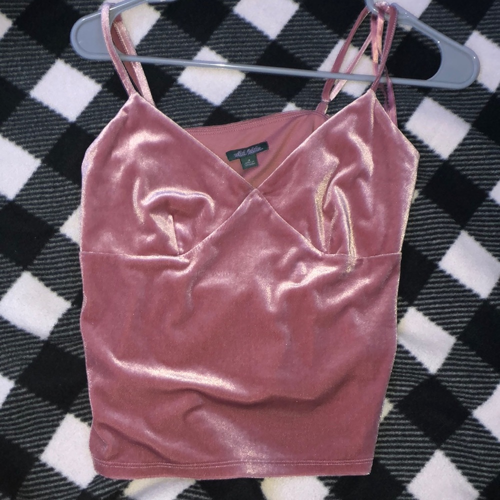 Wild fable brand pink velvet tank top